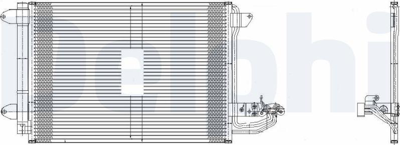 Delphi TSP0225482 - Condenser, air conditioning car-mod.net