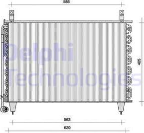 Delphi TSP0225042 - Condenser, air conditioning car-mod.net