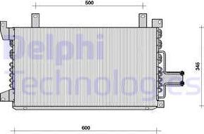 Delphi TSP0225058 - Condenser, air conditioning car-mod.net
