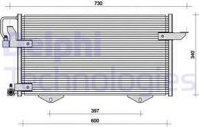 Delphi TSP0225010 - Condenser, air conditioning car-mod.net