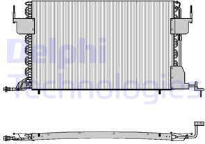 Delphi TSP0225021 - Condenser, air conditioning car-mod.net
