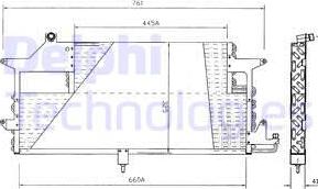 Delphi TSP0225144 - Condenser, air conditioning car-mod.net