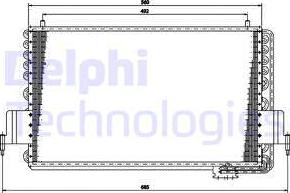 Delphi TSP0225159 - Condenser, air conditioning car-mod.net