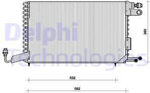 Delphi TSP0225101 - Condenser, air conditioning car-mod.net