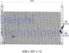 Delphi TSP0225317 - Condenser, air conditioning car-mod.net