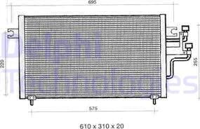 Delphi TSP0225334 - Condenser, air conditioning car-mod.net