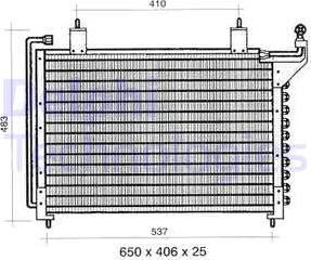 Delphi TSP0225295 - Condenser, air conditioning car-mod.net