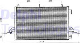 Delphi TSP0225276 - Condenser, air conditioning car-mod.net