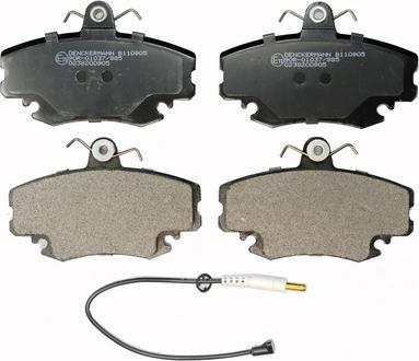 Denckermann B110905 - Brake Pad Set, disc brake car-mod.net