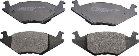 Denckermann B110836 - Brake Pad Set, disc brake car-mod.net