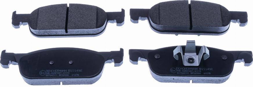 Denckermann B111492 - Brake Pad Set, disc brake car-mod.net