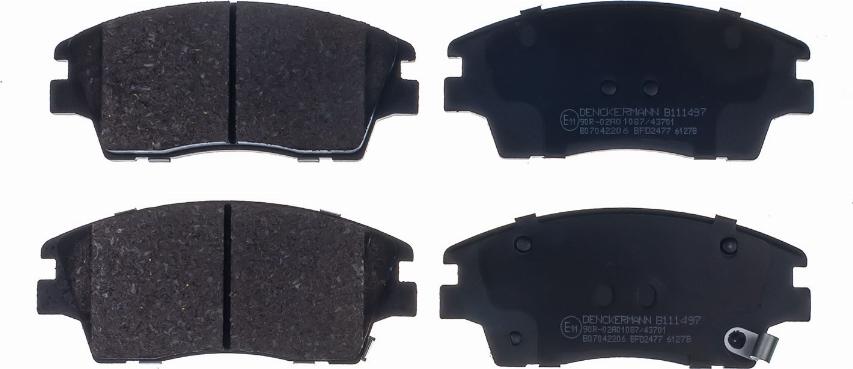 Denckermann B111497 - Brake Pad Set, disc brake car-mod.net
