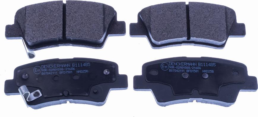 Denckermann B111485 - Brake Pad Set, disc brake car-mod.net