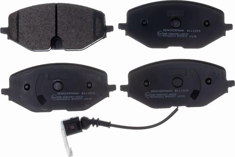Denckermann B111509 - Brake Pad Set, disc brake car-mod.net