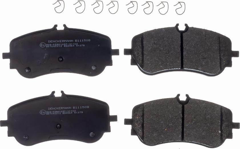 Denckermann B111508 - Brake Pad Set, disc brake car-mod.net