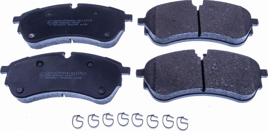 Denckermann B111513 - Brake Pad Set, disc brake car-mod.net