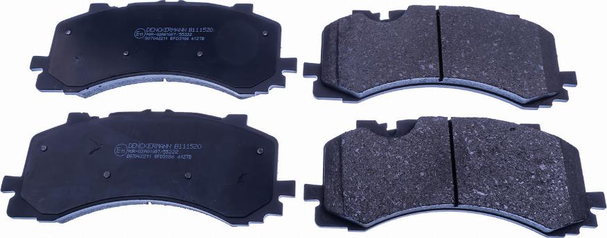 Denckermann B111520 - Brake Pad Set, disc brake car-mod.net