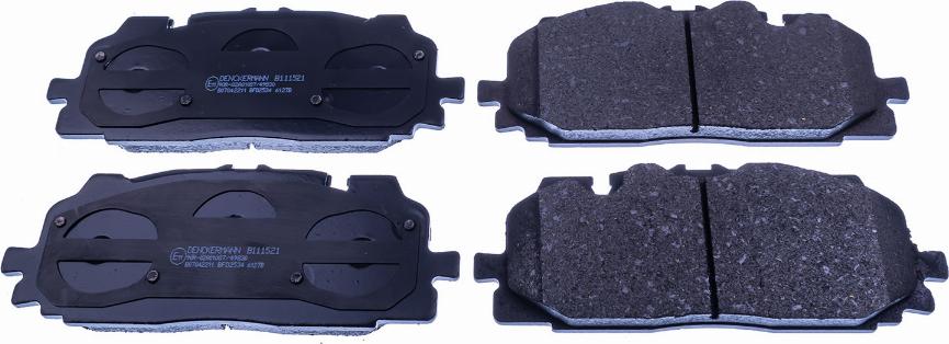 Denckermann B111521 - Brake Pad Set, disc brake car-mod.net