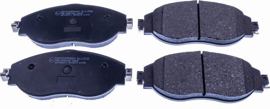Denckermann B111528 - Brake Pad Set, disc brake car-mod.net