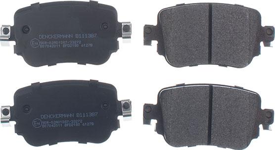 Denckermann B111387 - Brake Pad Set, disc brake car-mod.net