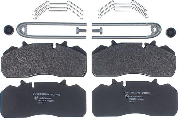 Denckermann BC11009 - Brake Pad Set, disc brake car-mod.net
