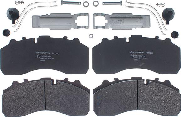 Denckermann BC11001 - Brake Pad Set, disc brake car-mod.net