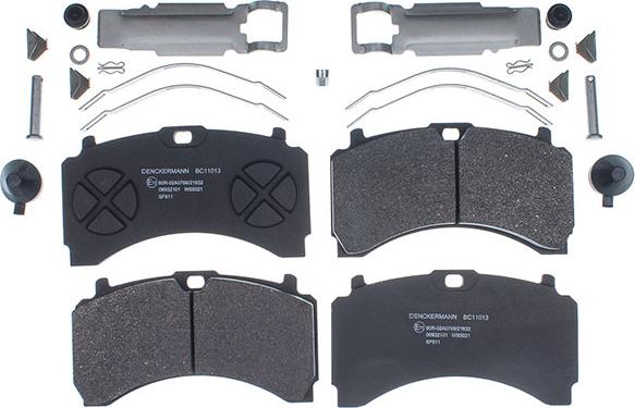 Denckermann BC11013 - Brake Pad Set, disc brake car-mod.net