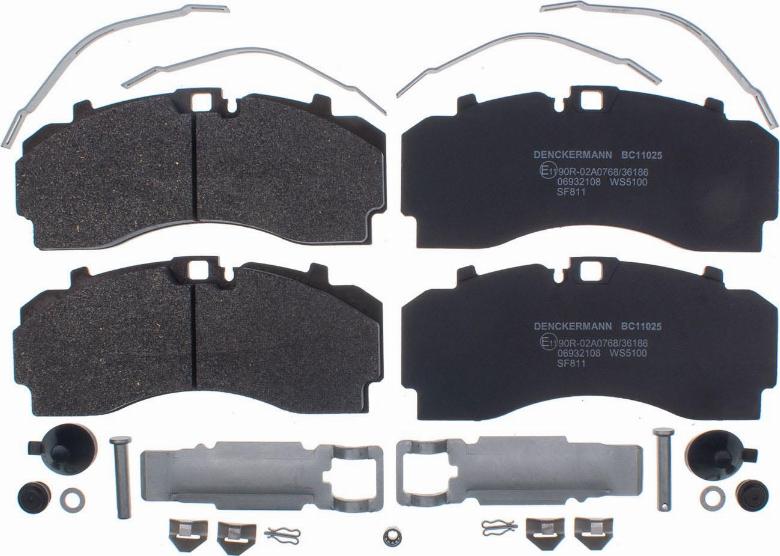 Denckermann BC11025 - Brake Pad Set, disc brake car-mod.net