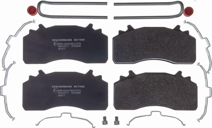 Denckermann BC11028 - Brake Pad Set, disc brake car-mod.net