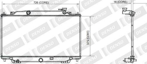 Denso A221-A387 - Radiator, engine cooling car-mod.net
