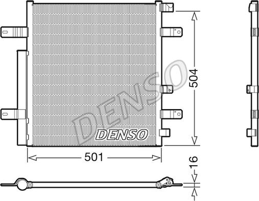 Denso DCN99054 - Condenser, air conditioning car-mod.net