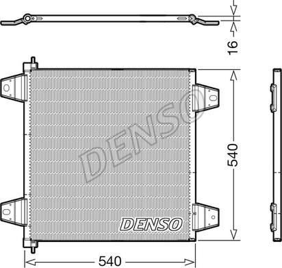 Denso DCN99065 - Condenser, air conditioning car-mod.net