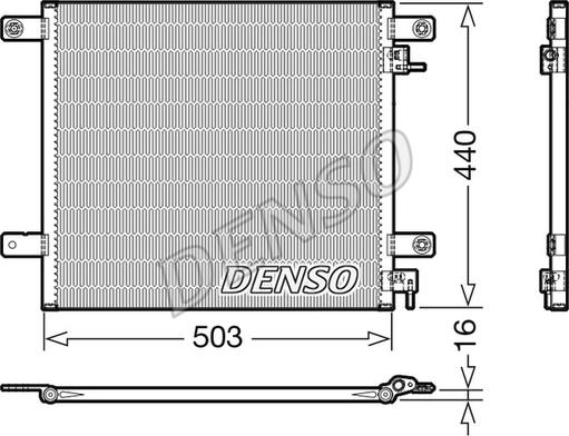 Denso DCN99066 - Condenser, air conditioning car-mod.net
