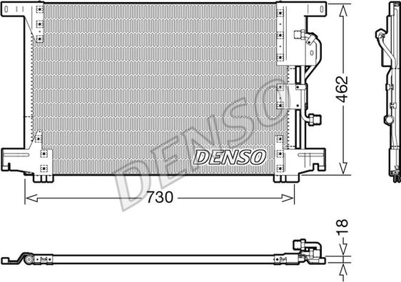 Denso DCN99073 - Condenser, air conditioning car-mod.net