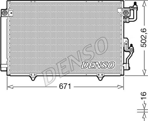 Denso DCN45008 - Condenser, air conditioning car-mod.net