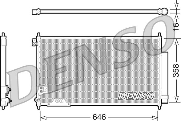 Denso DCN40009 - Condenser, air conditioning car-mod.net