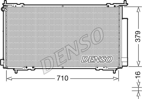 Denso DCN40015 - Condenser, air conditioning car-mod.net