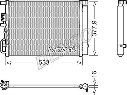 Denso DCN41018 - Condenser, air conditioning car-mod.net