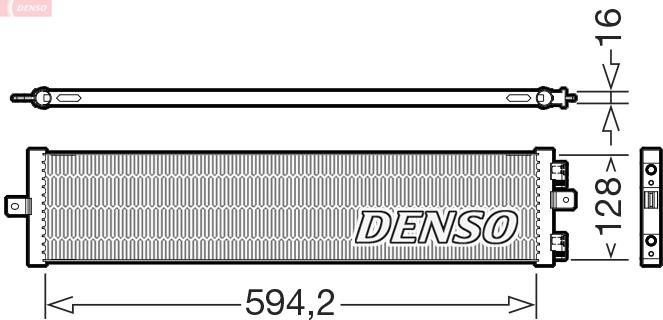 Denso DCN41028 - Condenser, air conditioning car-mod.net