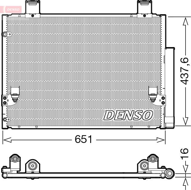 Denso DCN50057 - Condenser, air conditioning car-mod.net