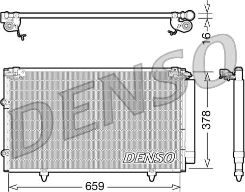 Denso DCN51003 - Condenser, air conditioning car-mod.net
