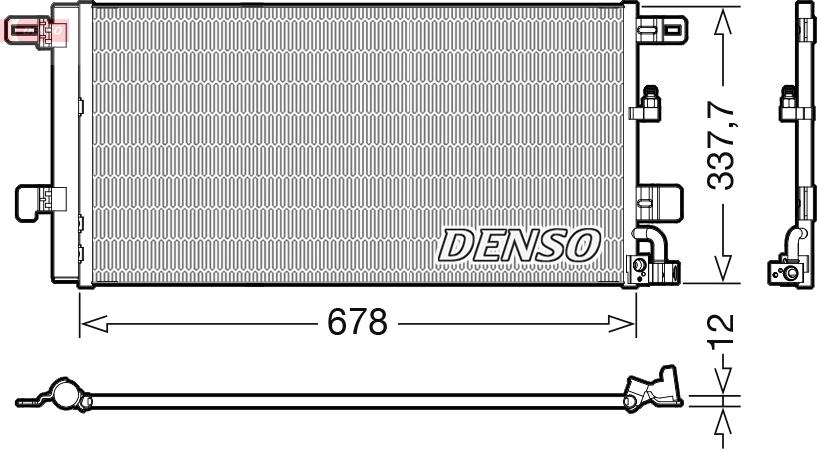 Denso DCN02001 - Condenser, air conditioning car-mod.net