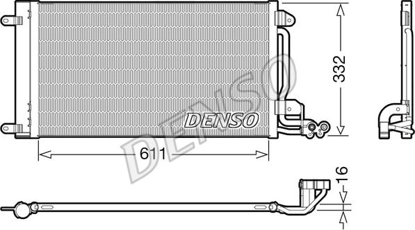 Denso DCN02034 - Condenser, air conditioning car-mod.net