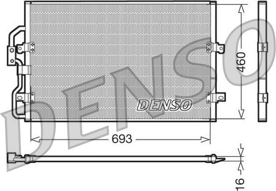 Denso DCN07040 - Condenser, air conditioning car-mod.net
