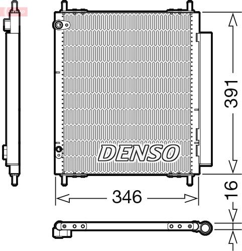 Denso DCN07003 - Condenser, air conditioning car-mod.net