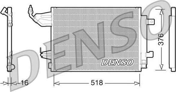 Denso DCN16001 - Condenser, air conditioning car-mod.net