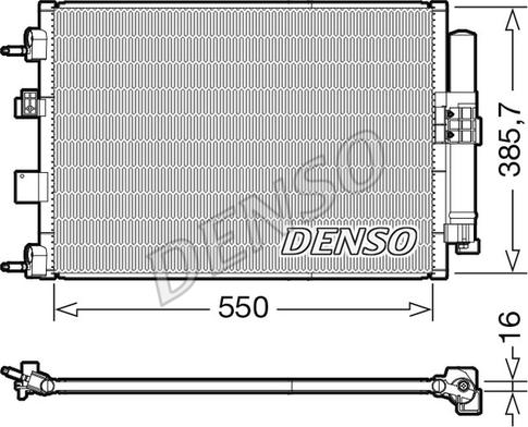 Denso DCN10046 - Condenser, air conditioning car-mod.net