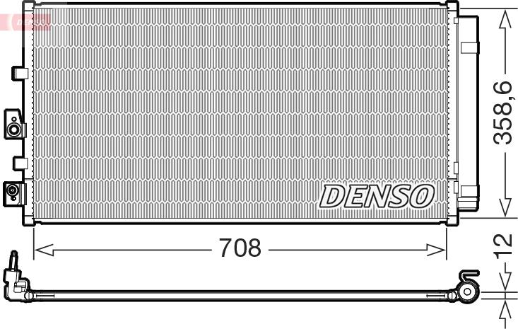 Denso DCN10061 - Condenser, air conditioning car-mod.net