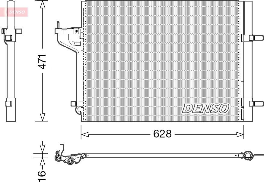 Denso DCN10029 - Condenser, air conditioning car-mod.net