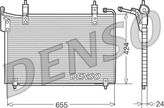 Denso DCN11005 - Condenser, air conditioning car-mod.net